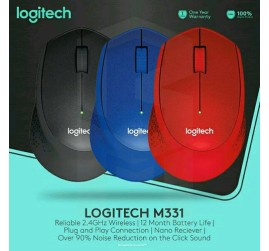 MOUSE LOGITECH M331 SILENT(RED)